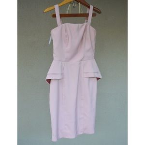 H&M peplum light pink dress